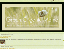 Tablet Screenshot of greenorganicmama.com